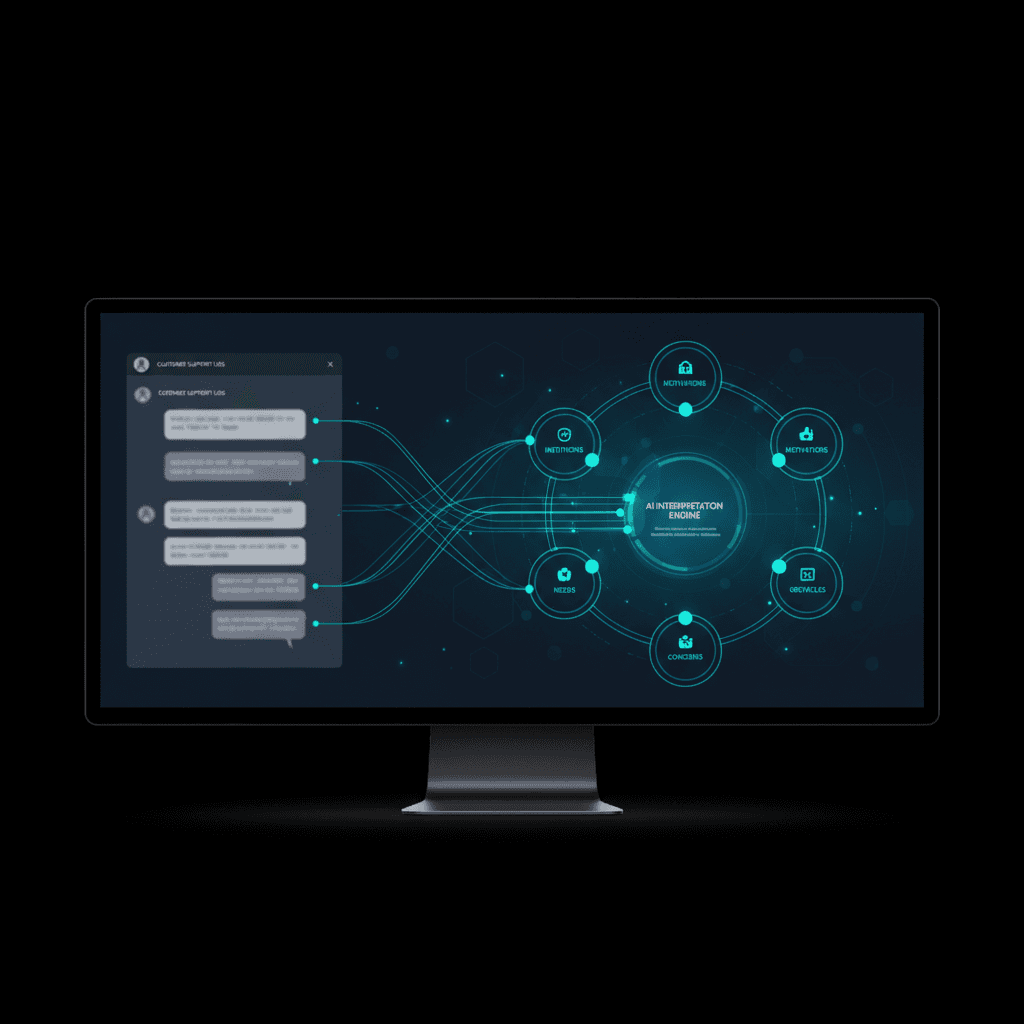 AI interface displaying assessment results categorized as in target, to be reviewed, and not in target