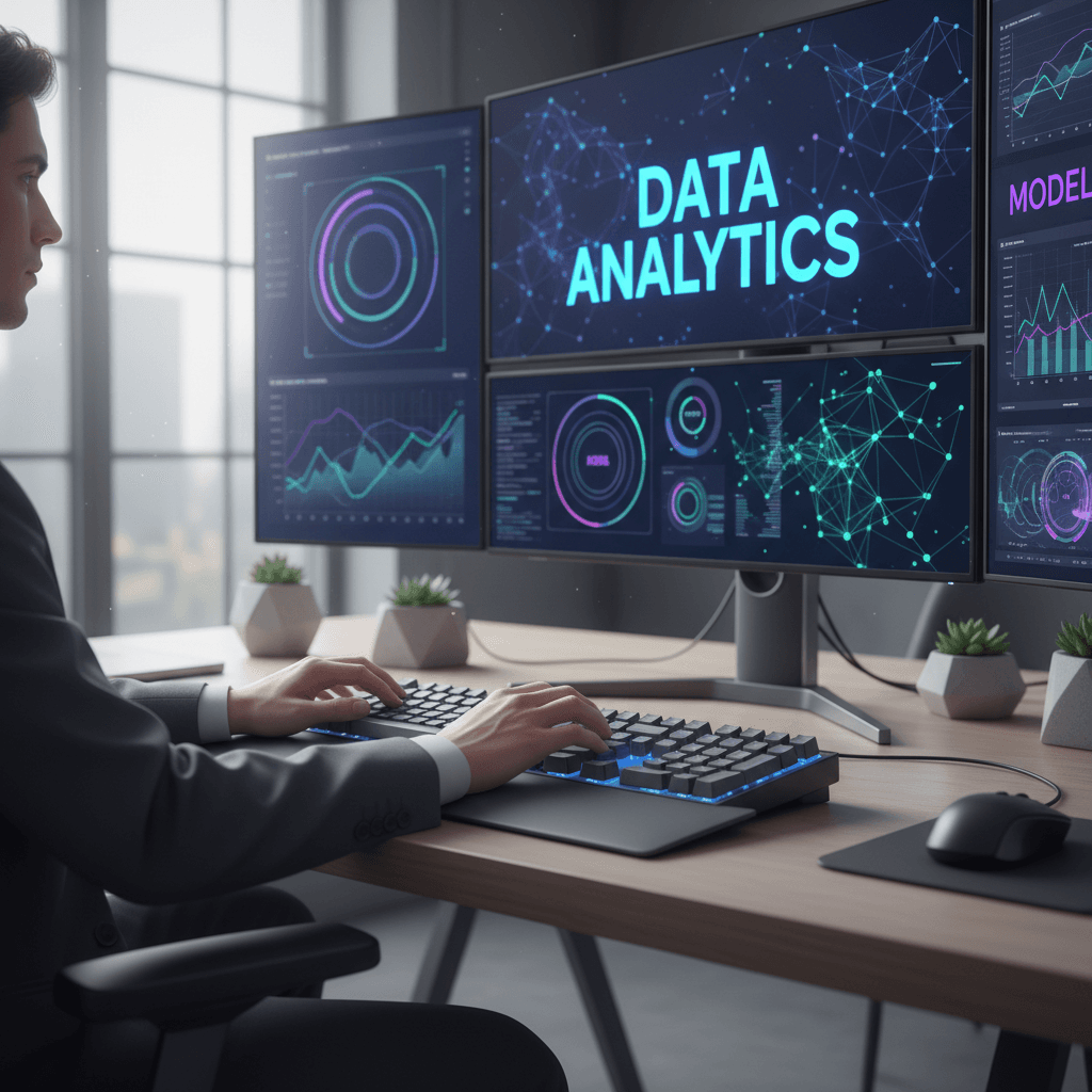 Sviluppatore che lavora su sistemi di intelligenza artificiale