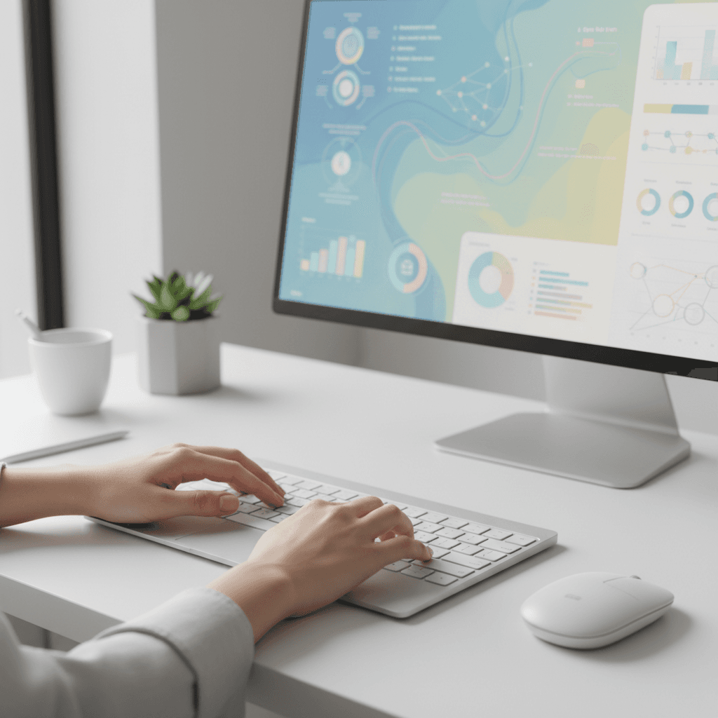 Professionista che gestisce sistemi di automazione AI e flussi di lavoro